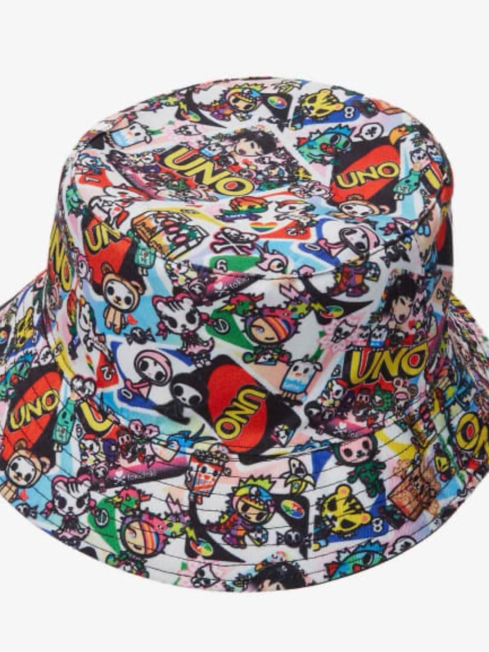 tokidoki Multicolor Heart & Crossbones Patch Hat